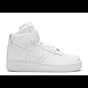 Nike white air force 1s high tops